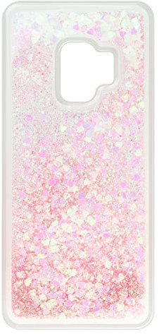 Babaco Handyhülle für Samsung S9 mit flüssigem Glitzereffekt, Pink