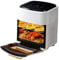 Air Fryer Oven, 1300W Electric Hot Air Fryers With LED Digital Touchscreen Air Fryer Toaster Oven 15L Stainless Steel Convection Oven With Rotisserie, Visible Window ( Color : /White , Size : 220V )