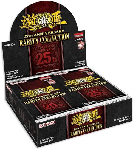 kompatibel für Yu-Gi-Oh! 25th Anniversary Rarity Collection Display - Deutsch NEU & OVP - Booster Box inklusive Arkero-G 100 Small Soft Sleeves