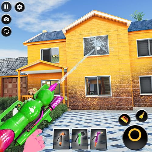 Power Wash Simulator - Power Wash Cleaning Games: Water Gun Washing Simulator - Car Wash Games: Pressure Car Wash Simulator - ASMR House Cleaning Games | Deep Cleaning Pressure Washing | Home Cleanup