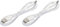 QUARKZMAN Cable de Alimentación USB a DC de 1 Metro, Cable USB a DC 5.5mm x 2.1mm 5V, Color Blanco, para Mini Ventilador, Cámara, Teléfono Móvil, Tablet, 2 Unidades