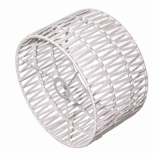 Osasy Lampenschirm hängelampe schirm Lampenschirme Boho- ein Must-have für alle, die ihren eigenen Stil lieben kreativer (weiß, 30Da. x 18H cm)
