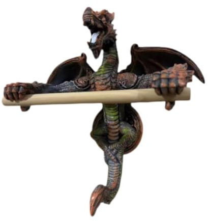 Baoblaze Dinosaurier-Toilettenpapierhalter, Toilettenpapierständer, neuartiger Toilettenpapierhalter, Rollenpapier-Aufbewahrungsregal für die Heimdekoration,