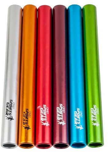 ND Sports Junior 360 Athletics Sprint Running Passover Relay Batons 6-Piece Set