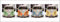 Volkswagen - VW Bus - 4 Camper Türposter Türposter Auto Klassiker VW - Grösse 158x53 cm + Wechselrahmen, Shinsuke® Maxi Kunststoff Weiss, Acryl-Scheibe