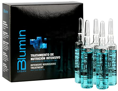 Blumin Tratamiento de Nutrición Intenso y Reestructuración de la Fibra Capilar, 10 ampollas de 15 ml