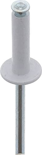 Restagraf - Rivets Épanouis Blancs pour Plaques d'Immatriculation - Diamètre 4,8 mm - Longueur 18 mm - Réf. 4922 - Boîte de 250