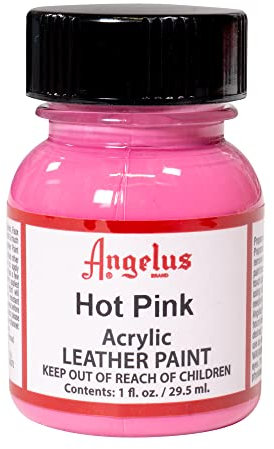 Angelus 50-1948-a12 Pintura acrílica para Cuero, Fuerte, 1 Onza, Unisex, Rosa Intenso, 29.57 ml (1er Pack)
