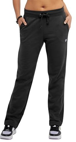 Champion Damen Trainingshose Fleece-Hose mit Offener Unterseite