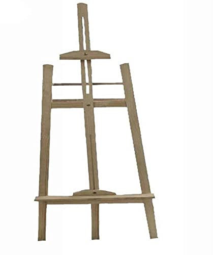 Vetrineinrete® Cavalletto pittorico in Legno Leggero inclinabile Altezza 90 cm per Pittura o Esposizione di Tele Quadri e Foto arredo casa E58