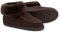 Vanuba Peppin Handmade Herrenhausschuhe, Naturleder, 100% Schafwolle, Warme und Bequeme Hausschuhe, Leder Braun/Braun, 44 EU