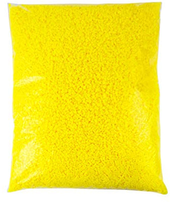 PSYWORK 1kg Schwarzlicht Acrylglas-Granulat Gelb