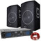 SkyTec DJ-Lautsprecher-Verstärker-Kombination 700 W
