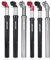 COCH Zoom Fahrrad-Sattelstütze, 27,2 mm, 31,6 mm, Aluminium, verstellbare Sattelstütze für Mountainbike, Rennrad, Mountainbike, feste Fahrradsattelstütze (31,6 mm, schwarz + rot)