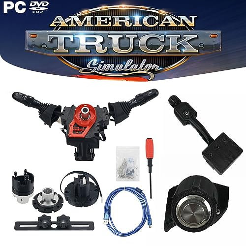 Obokidly DIY ETS2 ATS Racing Simulator Lenkrad Blinker Wischhebel Schalter für Logitech G920 G923 Modifikationsgetriebe-Set, nur für PC (Upgrade-Typ für G920/G923 (nur am Computer))