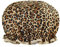 1 Piece Shower Cap Reusable Bath Cap, Double Thickening Waterproof Shower Cap (Leopard Print)