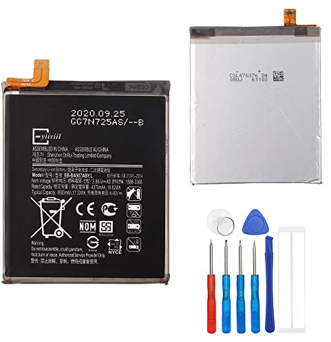 E-yiiviil EB-BA907ABY Batterie de rechange compatible avec Samsung Galaxy S10 Lite SM-G770F avec kit d'outils de réparation