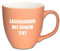 Mahlwerck XL Jumbotasse, selbst gestalten, große Porzellan-Kaffeetasse mit matter Oberfläche, Tasse personalisieren mit Namen, Geschenk, 400-450ml, mit eigener Textgravur, Flower Orange