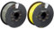 Amazon Basics 3D-Drucker-Filament aus PETG-Kunststoff, 1,75 mm, Grau, 1-kg-Spule & 3D-Drucker-Filament aus PLA-Kunststoff, 1,75 mm, Gelb, 1-kg-Spule