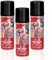 Pack 3 Laca de Pelo Color Negro 125ml - Spray Colores para Cabello Rápida coloración, Lavable