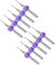 CoCud Micro PCB Foret Forage, 1/8 Tige 0,4mm Coupe Bord, Tungstène Carbure Impression Circuit Carte Perceuse Foret - (pour CNC Perçage Gravure Machine), 1 Ensemble (10 Pcs)