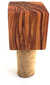 Flaschenverschluss Würfel Stöpsel Korken handgefertigt aus Olivenholz