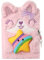 PinkSheep Cat Diary for Girls with Lock and Keys, Slow Rising Squishy Cat Notebook Journal with 160 Pages for Writing Drawing, Birthday Gift for School Students Teens Kids