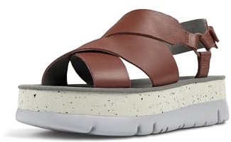 Camper, Oruga Up, Women Sandal, Medium Red, 42, (EU)