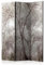 decomonkey Paravent Raumteiler Innen Wald 135x172 cm 3 Teilig Einseitig Room Divider Wall Raumteiler Stehend Trennwand Sichtschutz Spanische Wand Sichtschutzwand Wohnzimmer Holz Baum Natur