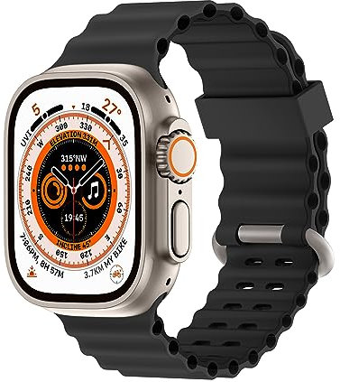 Higgs Pulsera Compatible con Correa Apple Watch Ultra 2 49mm 46mm 45mm 44mm 42mm 40/41/38mm Hombre Mujere, Correas Silicona Deportivas Dos Tonos Perforación para iWatch Serie 10 9 SE 8 7 6 5 4 3 2 1