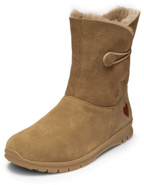VITAFORM Stiefeletten Damen Weite H Veloursleder & Doubleface Taupe, 41