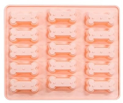 FUZYXIH Hundeknochen Kuchen Silikonform Zum Backen 15 Mulden Kuchen Fondant Form Multifunktionale Knochenform Backform Feier Knochenform Plätzchenform