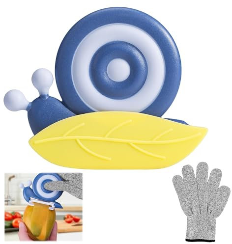 Passend für Tupperware Sparschäler Spargelschäler für Wmf, 2 Teiliges Kinder Sparschäler Set, für Wmf Sparschäler, Gemüseschäler Universalschäler, für Wmf Schäler, mit Anti-Schneide-Handschuhe