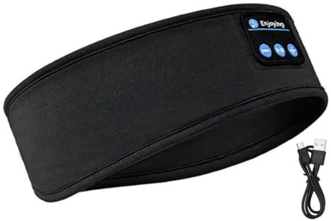 WANGCL Schlafmaske Bluetooth mit Musikwiedergabe Anrufannahme Schlafmaske mit Kopfhörer für Schlafen Yoga Reisen