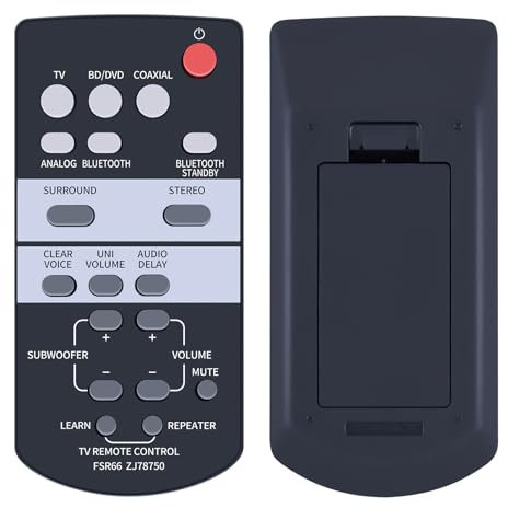 New Replacement FSR66 ZJ78750 Remote Control fit for Yamaha Soundbar YAS-103 YAS103 FSR66 ATS-1030 ATS1030 ZJ78750