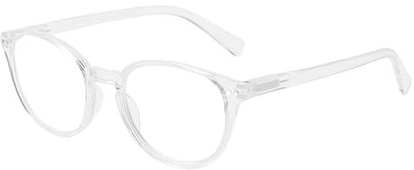 OKH Gafas de bloqueo de luz azul para mujere hombre gaming computadora anti resplandor anti spoil reduce los dolores de cabeza feiss con bisagras de primavera (Transparente Redondas)