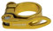 Sattelklemme 28.6/30.2/31.8/34.9mm Legierung Fahrradsitzklemme Aluminium Quick Release Berg Mtb Rennradfahrrad-Sattelstütze-Klammer Schnellspanner SattelstüTze (Color : 34.9mm gold)