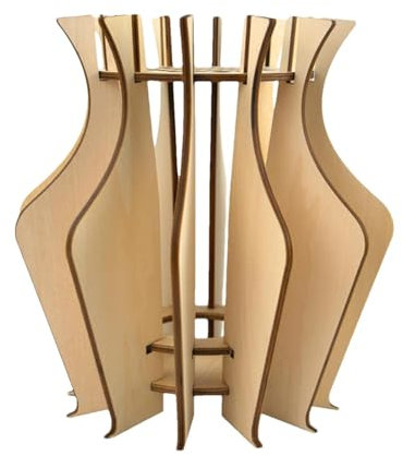 Vase Puzzle, 3D Vase Puzzle for Adults - 3D Puzzles for Adults, Building Blocks Kit Centerpieces Wooden Puzzle Vase, Rustic Wedding Decoration Center Piece Table Flower Decoration