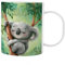 Striefchen® Kindertasse mit Namen aus Kunststoff Tiermotiv (Koala)
