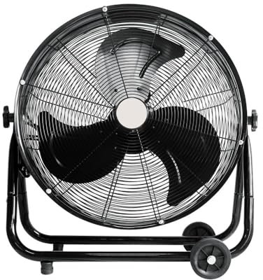 Bilake Ventilador Industrial de Suelo poniente 180W | Ventilador de Suelo silencioso | Ventilador Industrial Grande Ø65 cm