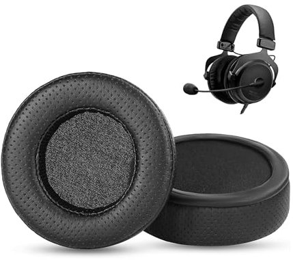 Atmungsaktives PU Ohrpolster Ersatz für MMX 300/DT 770 Pro/DT 990 Pro Kopfhörer