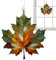 Ahornblatt-Ornament Aus Gebeiztem, Herbstdeko Hängend, Herbstdeko Fenster Hängend, Herbstdeko Wanddekoration Herbstblätter, Acryl Zum Aufhängen Am Fenster, Ahornblatt Anhänger Ornament