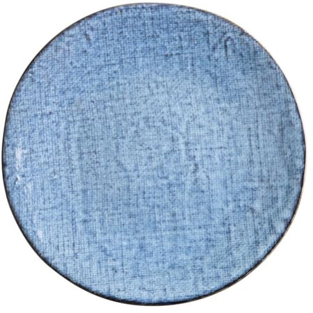 Olympia Denim Blue Coupe Plates 285mm 11 Inch, Box of 4 | Super vitrified crockery with chip-resistant rolled edges, built for intensive commercial dining or busy cafes.