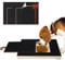 OT-NVWOZR Dog Nail Scratch Board, Wooden Dog Nail File Board with Built-in Snack Box & 3 Sandpaper, Puppy Nail Grinding Pad Sturdy Dog Paws Stress-free Scratch Mat for Pets Nail Care
