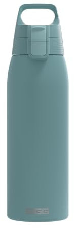 Sigg - Stainless Steel Water Bottle - Shield ONE Morning Blue - Suitable For Carbonated Beverages - Leakproof - Lightweight - BPA Free - Blue - 1L