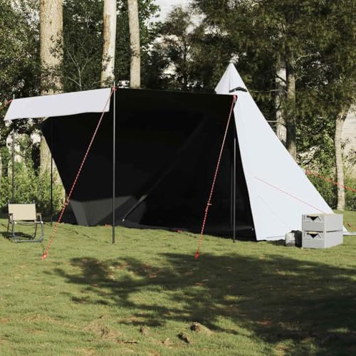 ShGaxin Tipi-Familienzelt 6 Personen Weiß Verdunkelt Wasserdicht, Caming Zelt, Camping Tents, Camping-Zelt - 4009448