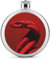 Flasque en acier inoxydable de 150 ml avec imprimé serpent rouge bouclé, bouteille de whisky, liqueur, bouteille d'alcool, pour camping, activités de plein air, fête de mariage
