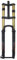 GEIRONV 27.5/29er Suspension Front Fork, Aluminum Alloy Double Shoulder Air Fork 180mm Travel 1-1/2 Thru Axle 15 * 110mm Rebound Adjust(Straight-gold,27.5inch)