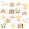 BETESSIN 20 Stück Spiral Girlanden zur Geburt & Babyparty - Willkommen Zuhause Baby Luftschlangen - Hängende Wirbel Dekoration - Willkommen Baby Deckenhänger für Babyparty Deko, Babyshowerparty Deko