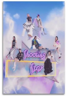 Xg Shooting Star Poster, Rapper, Musik, signiert, limitierte Poster, Albumcover, Poster, Leinwand, Wandkunst, Raum, ästhetische Poster, Musik, Klassenzimmer, Schlafzimmer, Wanddekoration, Kunst, 30 x